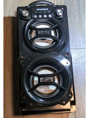 Sylvania Portable Speaker Bluetooth Color Changing Speakers SP328 Black